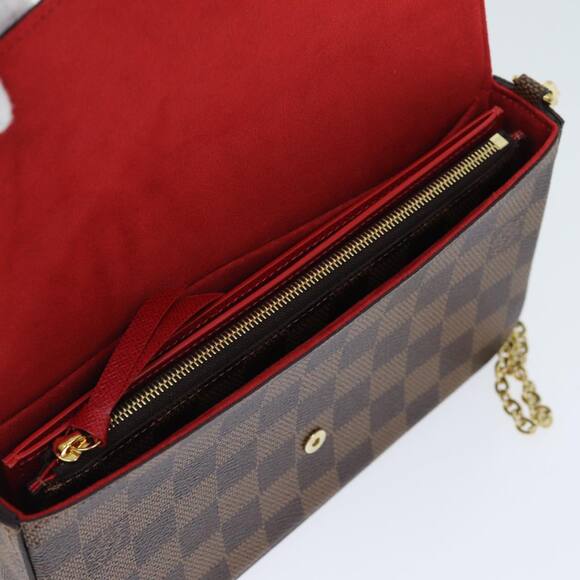 LOUIS VUITTON Damier Ebene Pochette Felice Shoulder Wallet N63032 - Picture 11 of 16